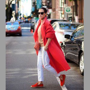 Celine Poppy Red Pony Hair Espadrilles - Size 38